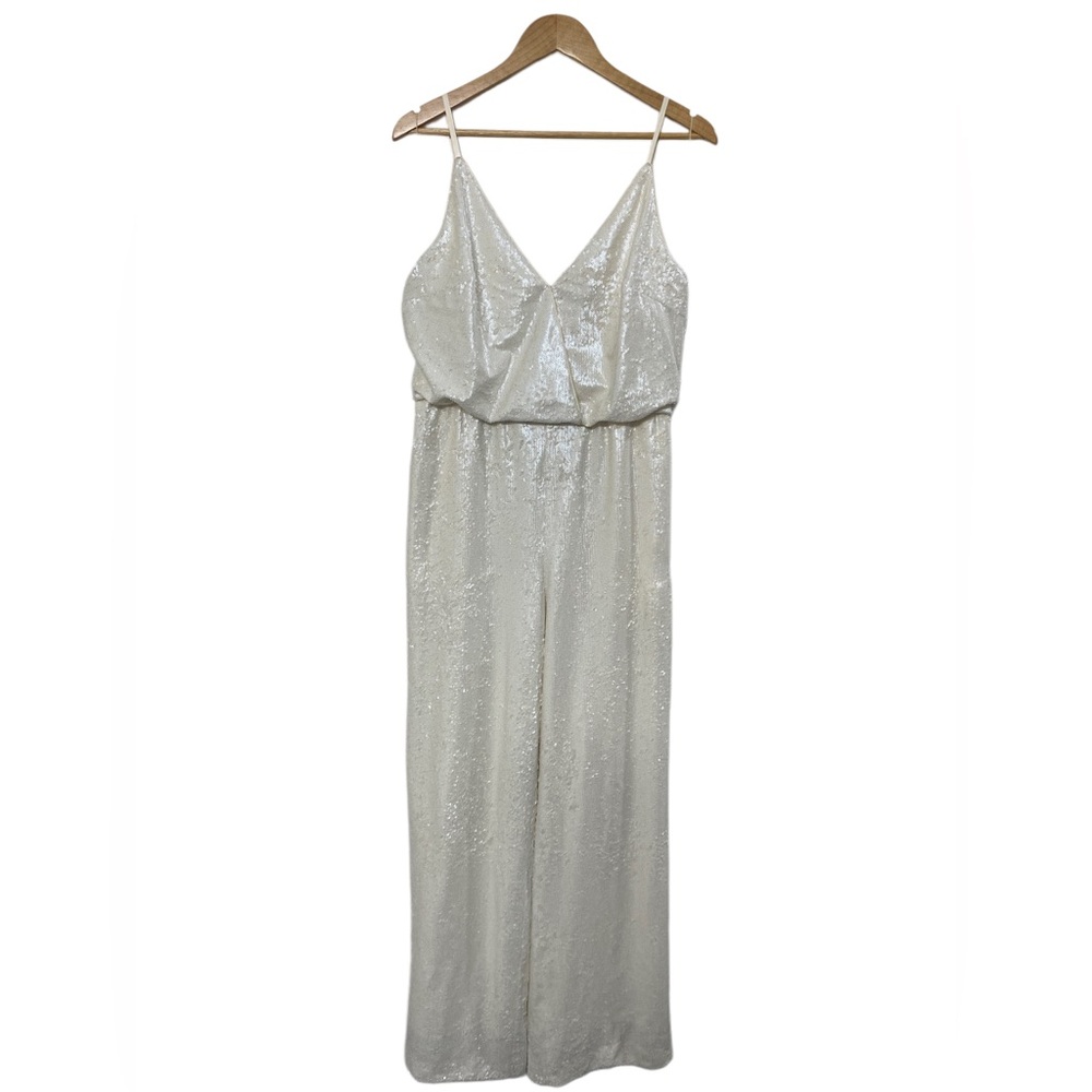 Women’s Aidan Mattox Sequin Spaghetti Strap Jumpsuit